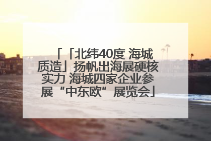 「北纬40度 海城质造」扬帆出海展硬核实力 海城四家企业参展“中东欧”展览会