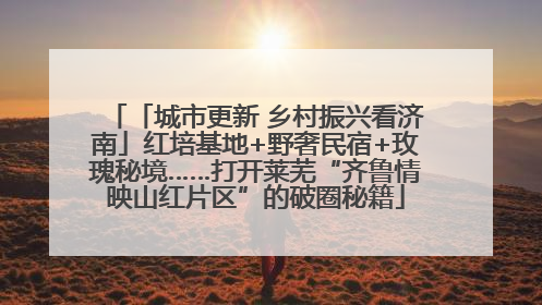 「城市更新 乡村振兴看济南」红培基地+野奢民宿+玫瑰秘境……打开莱芜“齐鲁情映山红片区”的破圈秘籍