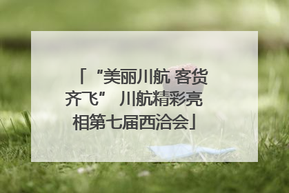 “美丽川航 客货齐飞” 川航精彩亮相第七届西洽会