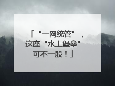 “一网统管”，这座“水上堡垒”可不一般！