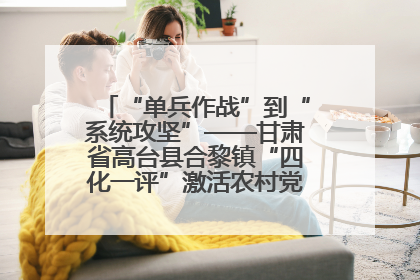 “单兵作战”到“系统攻坚”——甘肃省高台县合黎镇“四化一评”激活农村党员管理新引擎