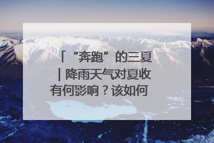 “奔跑”的三夏｜降雨天气对夏收有何影响？该如何防范？一文了解
