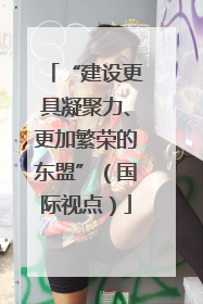 “建设更具凝聚力、更加繁荣的东盟”（国际视点）