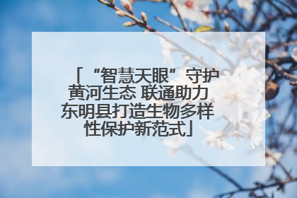 “智慧天眼”守护黄河生态 联通助力东明县打造生物多样性保护新范式