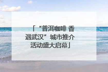 “普洱咖啡 香遇武汉”城市推介活动盛大启幕