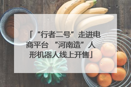 “行者二号”走进电商平台 “河南造”人形机器人线上开售
