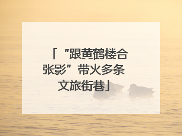 “跟黄鹤楼合张影”带火多条文旅街巷
