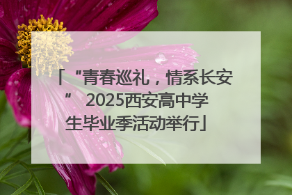 “青春巡礼，情系长安” 2025西安高中学生毕业季活动举行