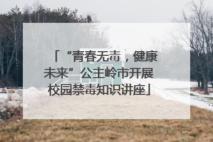 “青春无毒，健康未来”公主岭市开展校园禁毒知识讲座