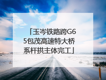 玉岑铁路跨G65包茂高速特大桥系杆拱主体完工