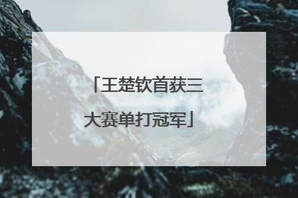 王楚钦首获三大赛单打冠军