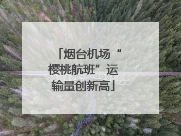 烟台机场“樱桃航班”运输量创新高