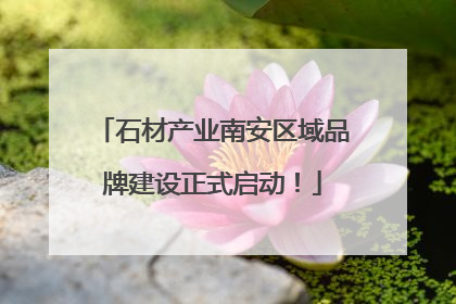 石材产业南安区域品牌建设正式启动！