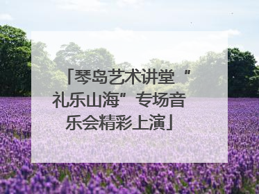 琴岛艺术讲堂“礼乐山海”专场音乐会精彩上演
