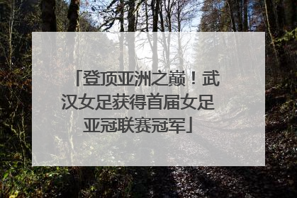 登顶亚洲之巅！武汉女足获得首届女足亚冠联赛冠军