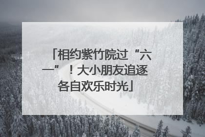 相约紫竹院过“六一”！大小朋友追逐各自欢乐时光