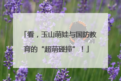 看，玉山萌娃与国防教育的“超萌碰撞”！