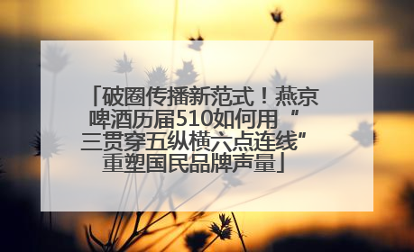 破圈传播新范式！燕京啤酒历届510如何用“三贯穿五纵横六点连线”重塑国民品牌声量