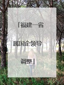 福建一省属国企领导调整