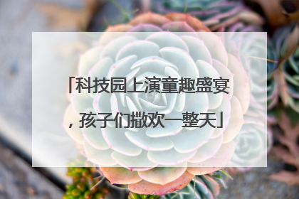 科技园上演童趣盛宴，孩子们撒欢一整天