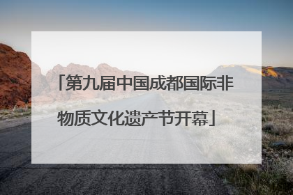 第九届中国成都国际非物质文化遗产节开幕
