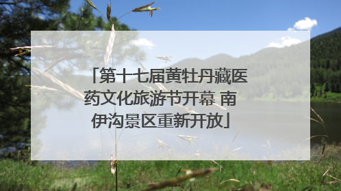 第十七届黄牡丹藏医药文化旅游节开幕 南伊沟景区重新开放
