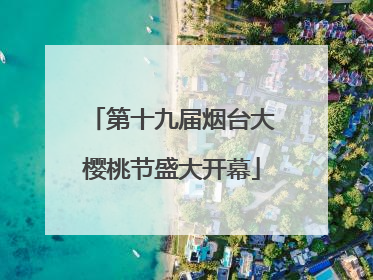 第十九届烟台大樱桃节盛大开幕