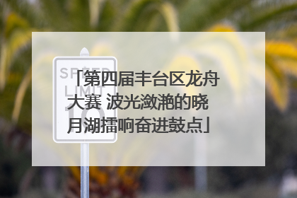 第四届丰台区龙舟大赛 波光潋滟的晓月湖擂响奋进鼓点