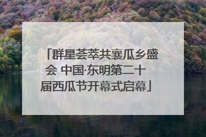 群星荟萃共襄瓜乡盛会 中国·东明第二十届西瓜节开幕式启幕