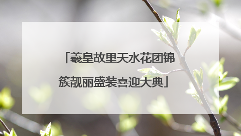 羲皇故里天水花团锦簇靓丽盛装喜迎大典