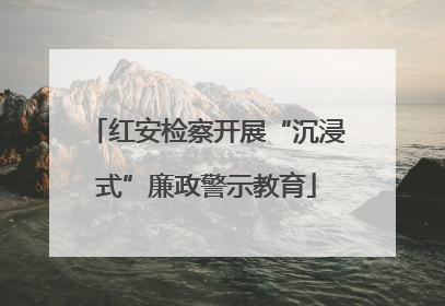 红安检察开展“沉浸式”廉政警示教育