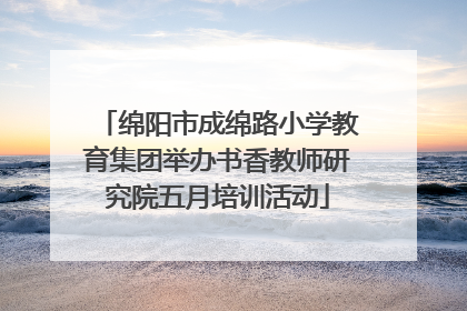 绵阳市成绵路小学教育集团举办书香教师研究院五月培训活动