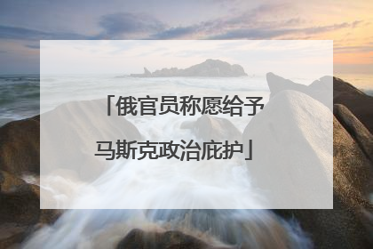 俄官员称愿给予马斯克政治庇护