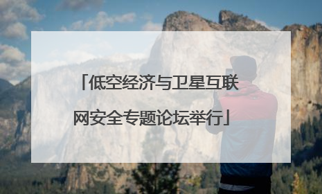 低空经济与卫星互联网安全专题论坛举行