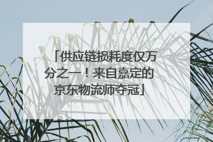 供应链损耗度仅万分之一！来自嘉定的京东物流师夺冠