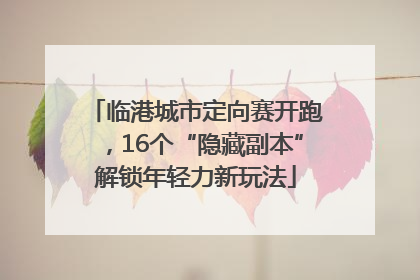 临港城市定向赛开跑，16个“隐藏副本”解锁年轻力新玩法