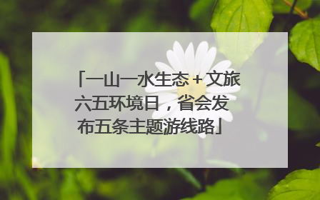 一山一水生态＋文旅 六五环境日，省会发布五条主题游线路