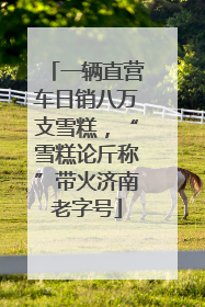 一辆直营车日销八万支雪糕，“雪糕论斤称”带火济南老字号