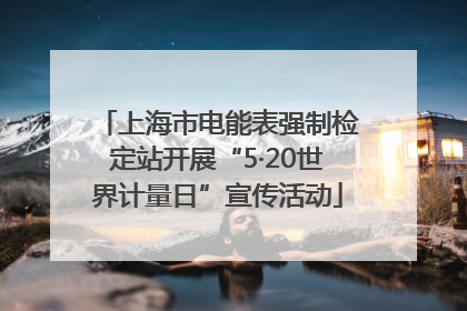 上海市电能表强制检定站开展“5·20世界计量日”宣传活动