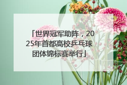 世界冠军助阵，2025年首都高校乒乓球团体锦标赛举行