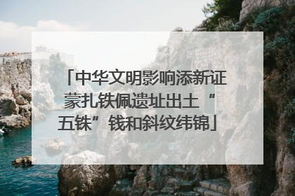 中华文明影响添新证 蒙扎铁佩遗址出土“五铢”钱和斜纹纬锦