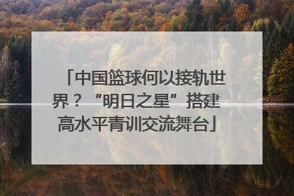中国篮球何以接轨世界？“明日之星”搭建高水平青训交流舞台