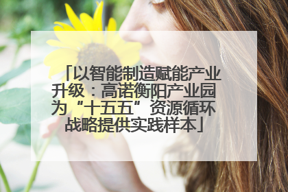 以智能制造赋能产业升级：高诺衡阳产业园为“十五五”资源循环战略提供实践样本