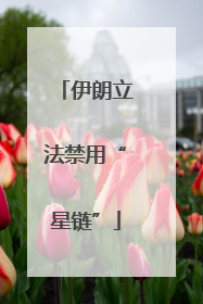 伊朗立法禁用“星链”