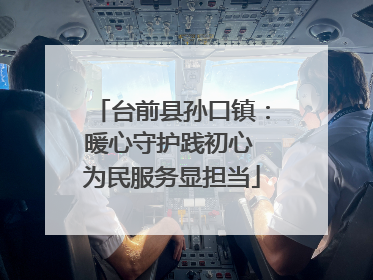 台前县孙口镇：暖心守护践初心 为民服务显担当