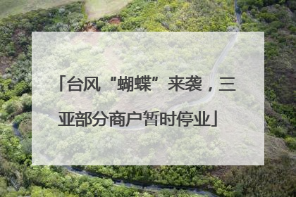台风“蝴蝶”来袭，三亚部分商户暂时停业