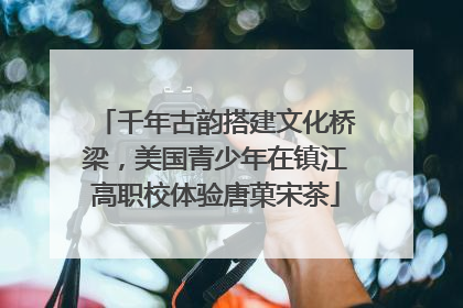千年古韵搭建文化桥梁，美国青少年在镇江高职校体验唐菓宋茶