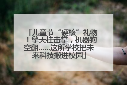 儿童节“硬核”礼物！擎天柱击掌，机器狗空翻……这所学校把未来科技搬进校园