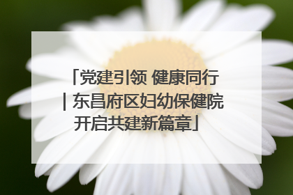 党建引领 健康同行｜东昌府区妇幼保健院开启共建新篇章