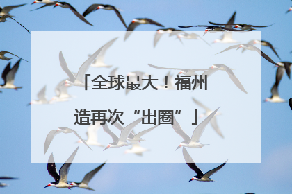 全球最大！福州造再次“出圈”